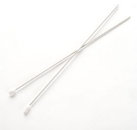 Pletací jehlice rovné kovové HOBI vel. 3