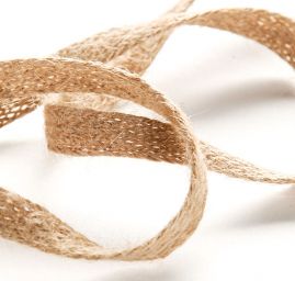 Prýmek lemovka rustikální juta pletená 