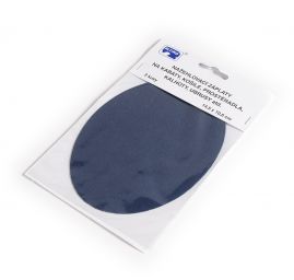 Záplata zažehlovací textilní ovál 14,5×10,6 cm tm.modrá