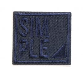 Nažehlovačka/samolepka SIMPLE tm.modrá