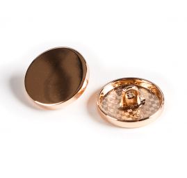 Knoflík kovový plochý zlatý 28"