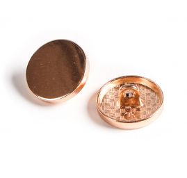 Knoflík kovový plochý zlatý 24"