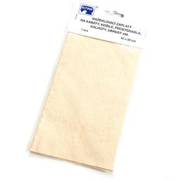 Záplata zažehlovací textilní rozměr 43×20 cm vanilková