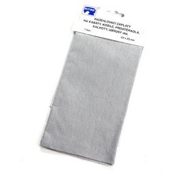 Záplata zažehlovací textilní rozměr 43×20 cm sv. šedá