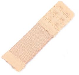 Prodloužení k podprsence šíře 30mm 3 řady/2 očka tělová na gumě