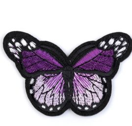 Nažehlovačka motýl  fialová purpurová