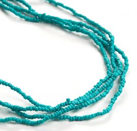 Korálkový náramek/náhrdelník rokajl tyrkysový