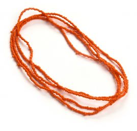 Korálkový náramek/náhrdelník rokajl oranžový