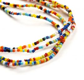 Korálkový náramek/náhrdelník rokajl multicolor 