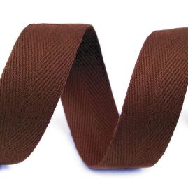 Keprovka - tkaloun šíře 20mm hnědá
