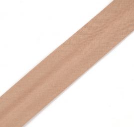 Šikmý proužek bavlna zažehlený 30 mm camel hnědý