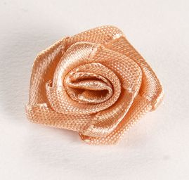 Látková květina růže velká béžová