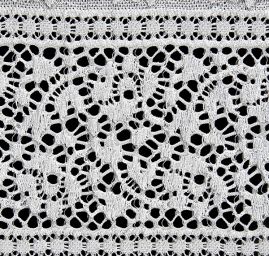 Pružná krajka lem slonová kost