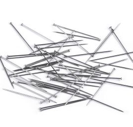 Špendlíky celokovové PERFECT délka 26 mm nerezové