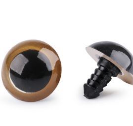 Bezpečnostní oči s pojistkou Ø20 mm béžové