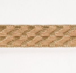 Stuha žakárová s drobným geometrickým vzorem