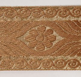 Stuha žakárová složený květinový vzor