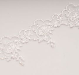 Efektní krajka lem bílá