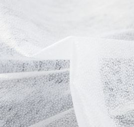 Vlizelin lepící 90cm 36g/m2 bílý puntíkový