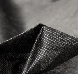 Vlizelin lepící 90cm 34g/m2 černý puntíkový