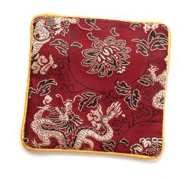 Elegantní brokátová taštička draci  tm. fialová