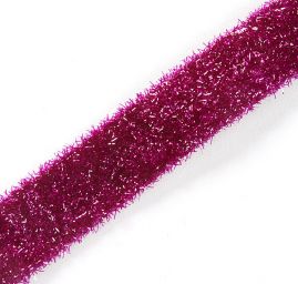 Stuha oboustranná lesk vlas fialová