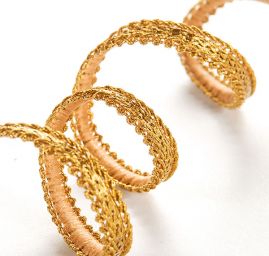 Prýmek leonský součky tmavší zlaté barvy