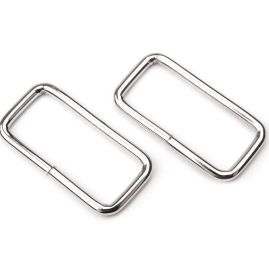 Průvlek rámeček vsuvka kov 32x13 mm nikl stříbrný