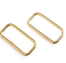 Průvlek rámeček vsuvka kov 32x13 mm zlatý