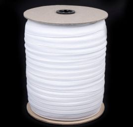 Guma prádlová jemná 10mm bílá