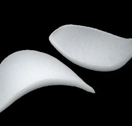 Vycpávky molitan 10mm výška vsaz.rukáv mini bílá