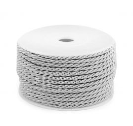 Šňůra kroucená o průměru 3 mm, světle šedá
