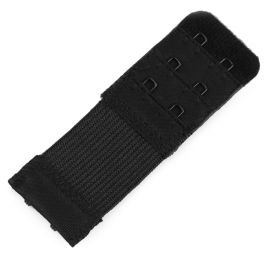 Prodloužení k podprsence šíře 30mm 3 řady/2 očka černá na gumě