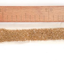 Stuha tylová lepený rokajl starozlatý