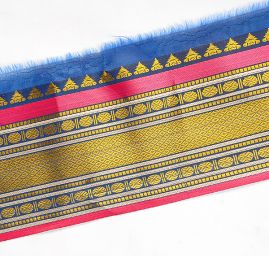 Vyšívaná stuha orientální geometrický vzor zlatá