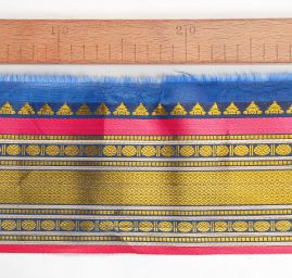 Vyšívaná stuha orientální geometrický vzor zlatá