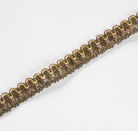 Prýmek leonský, vlnka 15 mm zlatočerná