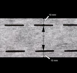 Zažehlovací pásek perforace 10/35/10 černá