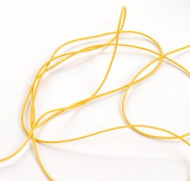Guma pruženka kulatá 1,2mm klobouková žlutá