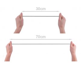 Guma pruženka kulatá 1,2mm klobouková žlutá