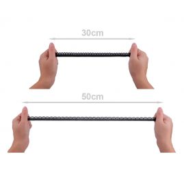 Krajková guma pruženka černá