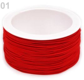 Guma pruženka kulatá 1,2mm klobouková červevná