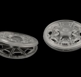 Patentky plastové Ø25 mm transparent