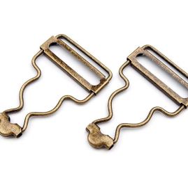 Spona laclová drátová 30mm staromosaz