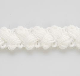 Pleteninová porta copánek bílá