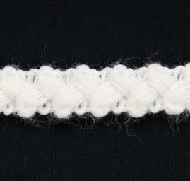 Pleteninová porta copánek bílá