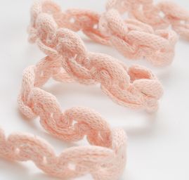 Pleteninová porta vlnky pastel růžová