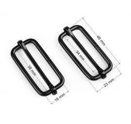 Posunovač na popruhy 20x35mm mosazný