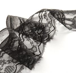 Krajka lem černá široká