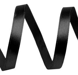 Atlasová stuha šíře 6mm černá